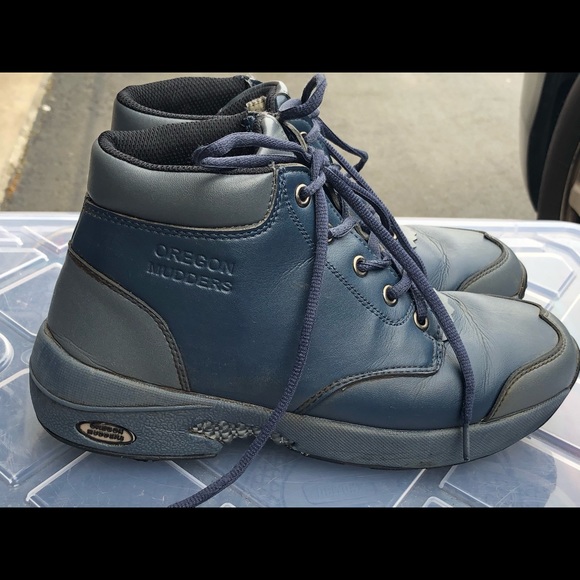 Oregon Mudders Men Navy Blue Golf Boots Size 7.5 - Picture 2 of 11